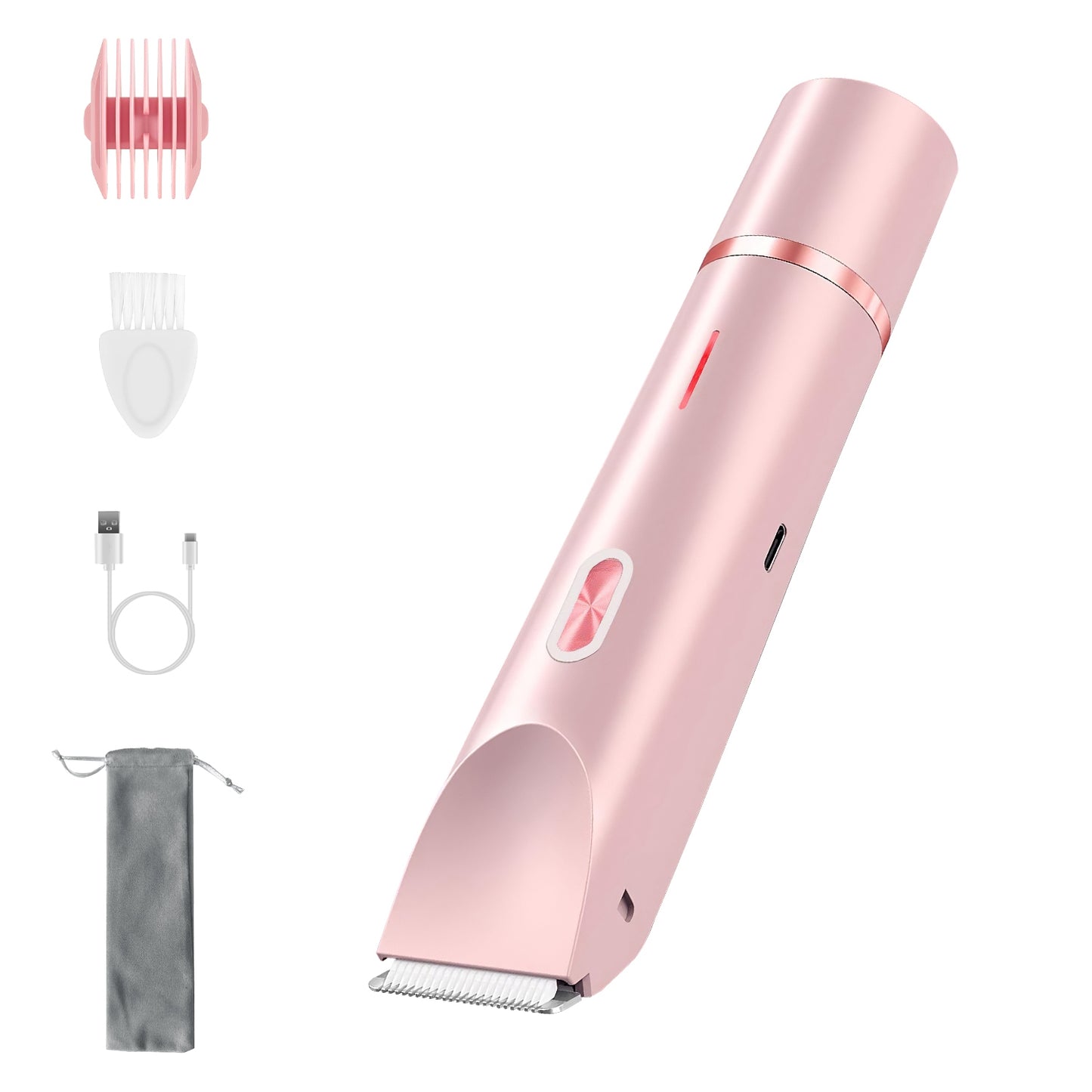 2 In 1 Bikini Trimmer for Women Dual Head Cordless Body Shaver IPX7 Waterproof