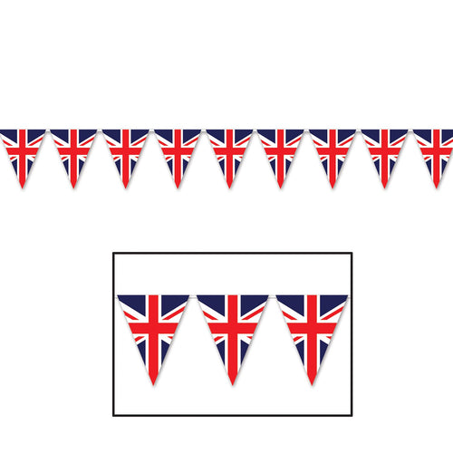 Beistle Union Jack Pennant Banner - British | Party Supply | Decoration