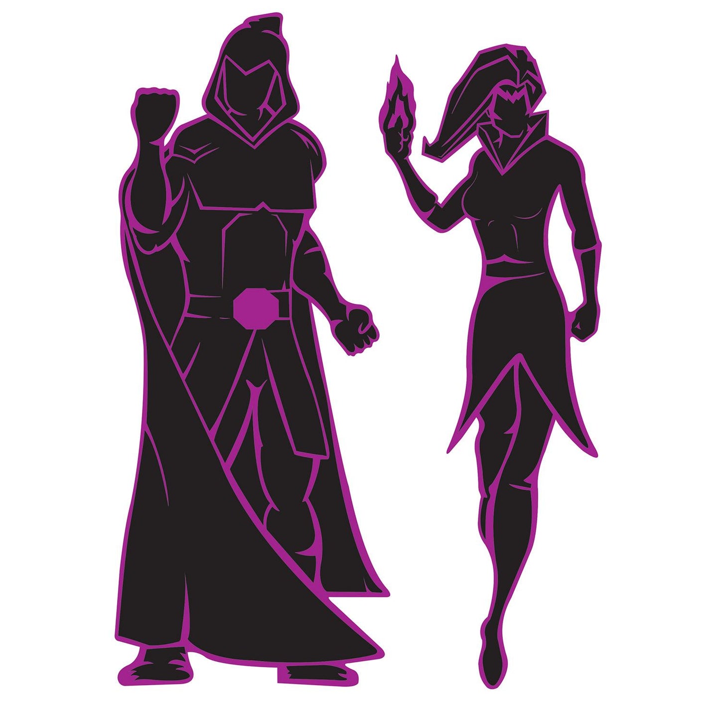Beistle Villain Silhouettes - Heroes | Party Supply | Decoration