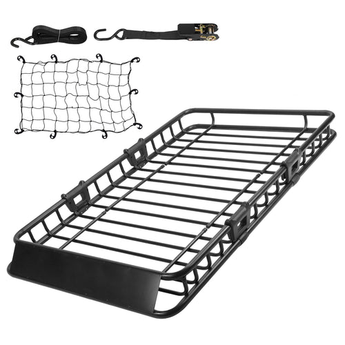 63x39x6.3in Universal Roof Rack Cargo Carrier Car Top Luggage Holder Basket