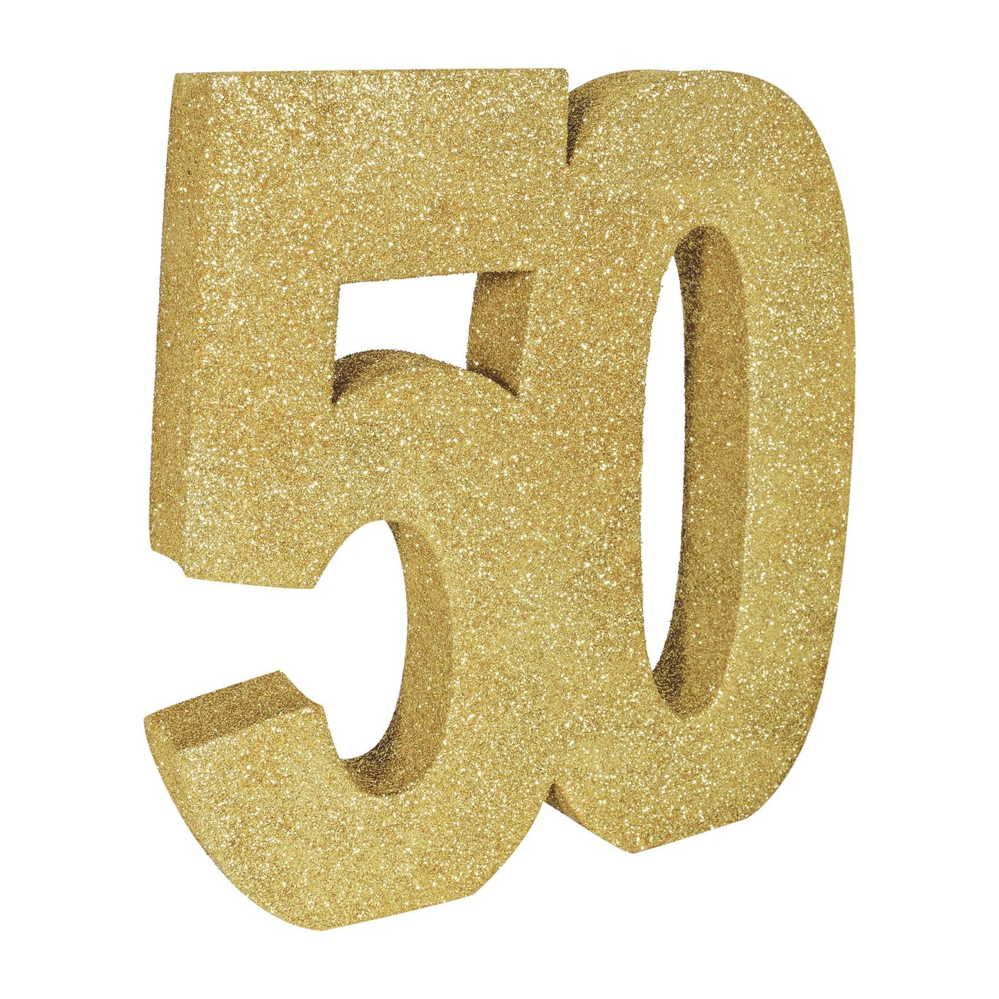 Beistle 3-D Glittered "50" Centerpiece - Birthday-Age Specific | Party Supply