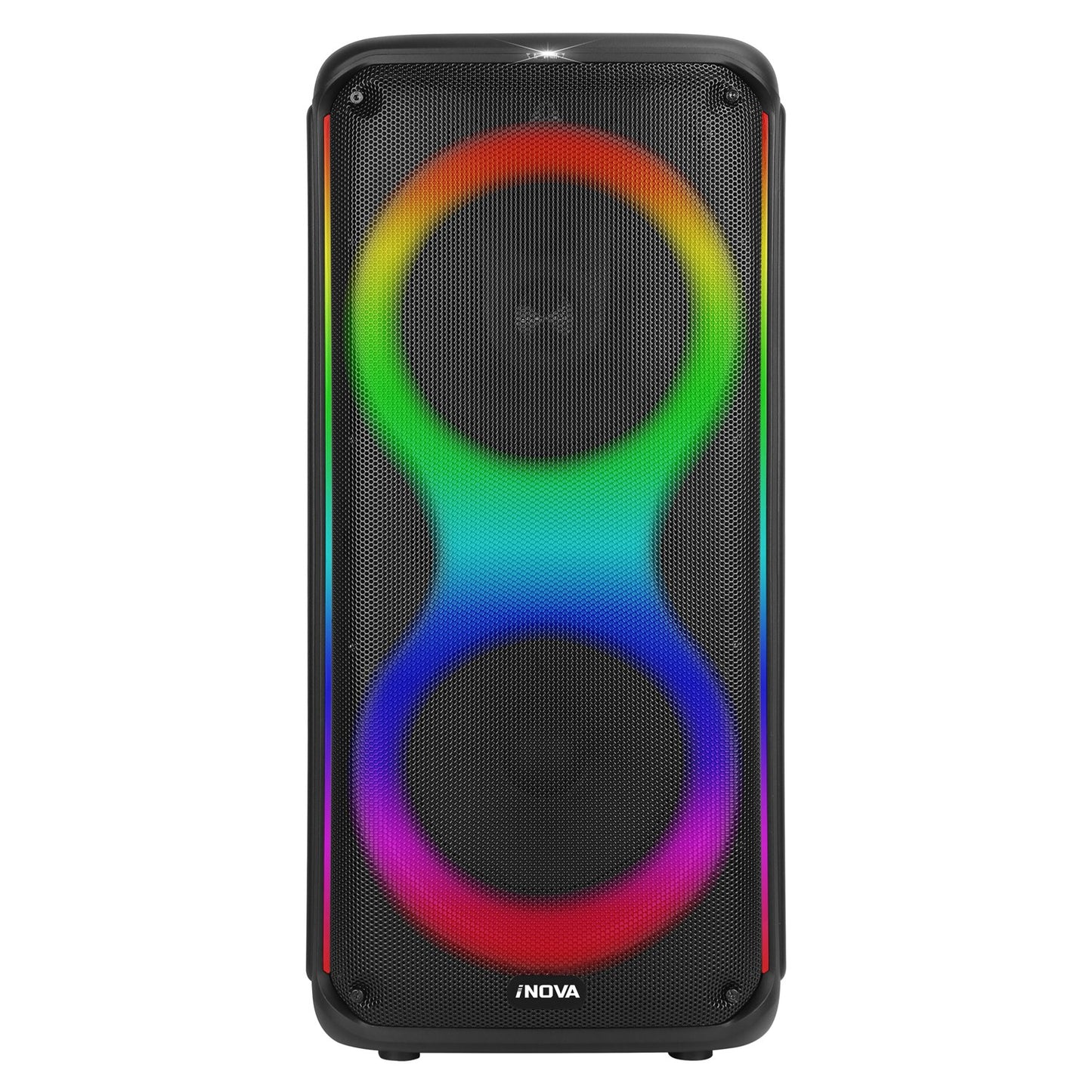 Portable Wireless Party Speaker with 7 Colorful Lights Remote Control Party