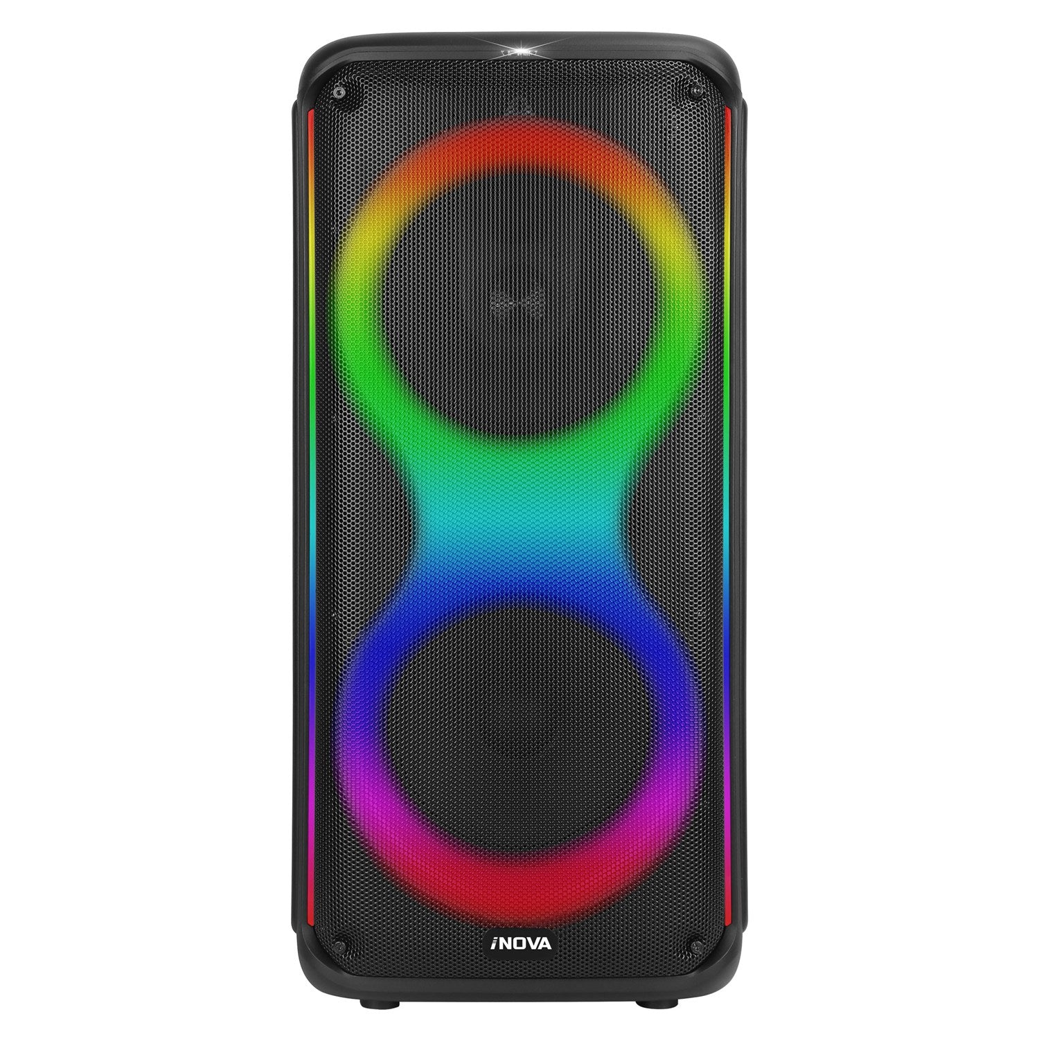 Portable Wireless Party Speaker with 7 Colorful Lights Remote Control Party