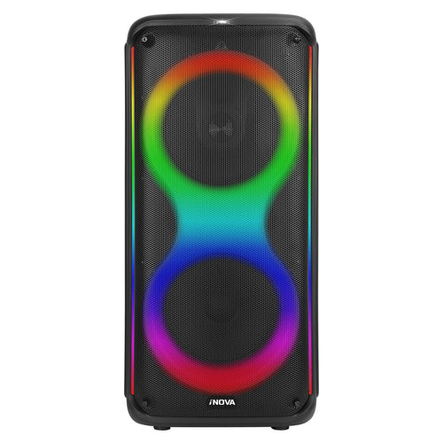 Portable Wireless Party Speaker with 7 Colorful Lights Remote Control Party