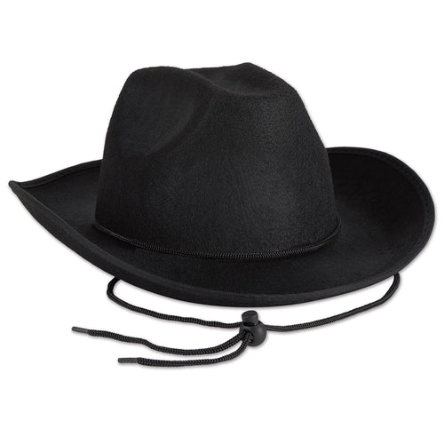 Beistle Black Felt Cowboy Hat - Western | Party Supply | Decoration