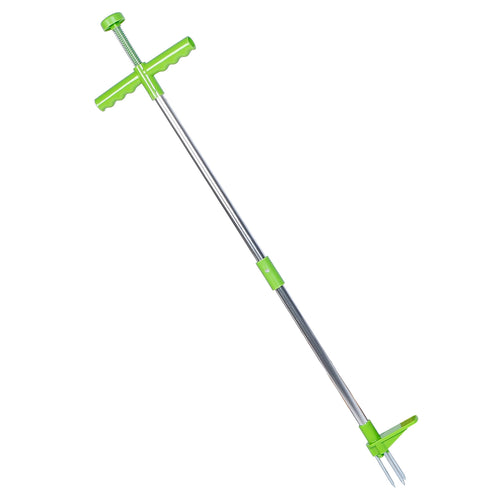 Weed Puller Twister Stand Up Root Removal Hand Tool 3 Claws Aluminum Grass