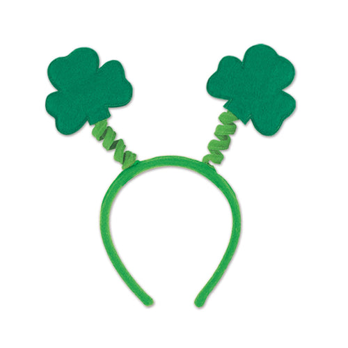 Beistle Soft-Touch Shamrock Headband Boppers - St. Patricks | Party Supply