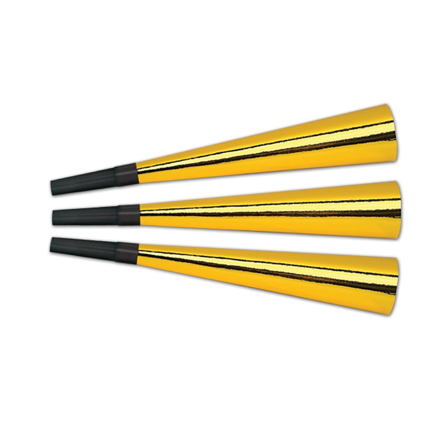 Beistle Gold Foil Horns - New Years | Party Supply | Decoration