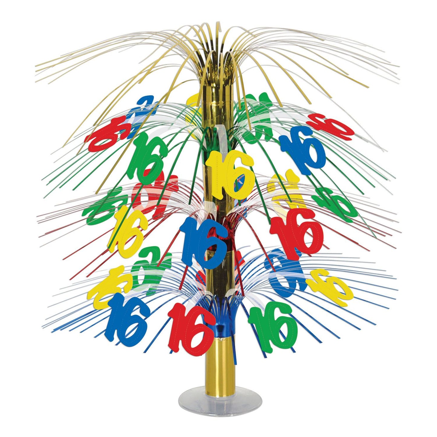 Beistle 16th Cascade Centerpiece - Sweet 16 | Party Supply | Decoration