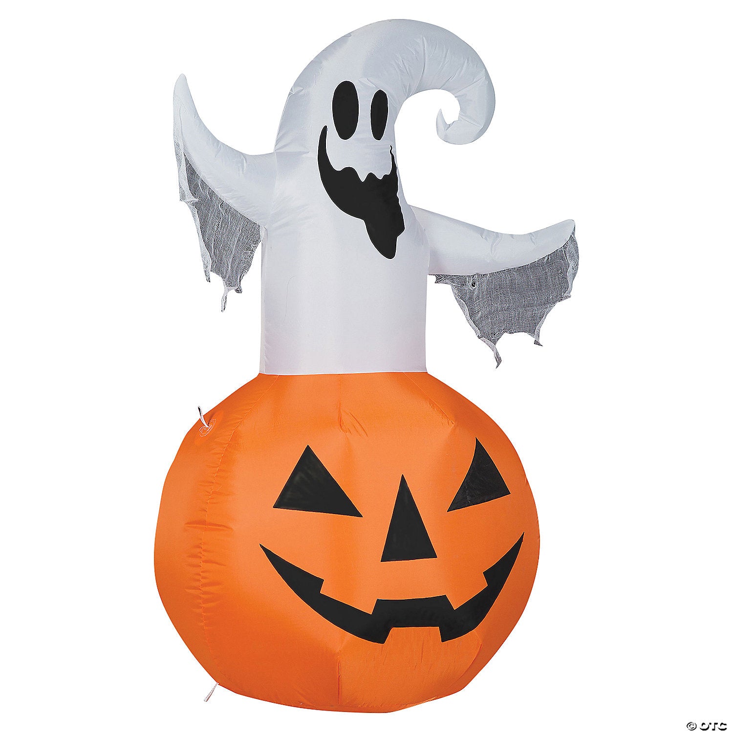 53" Blow-Up Inflatable Ghost Jack-O'-Lantern With Built-In Led Lights Outdoor Yard Decoration