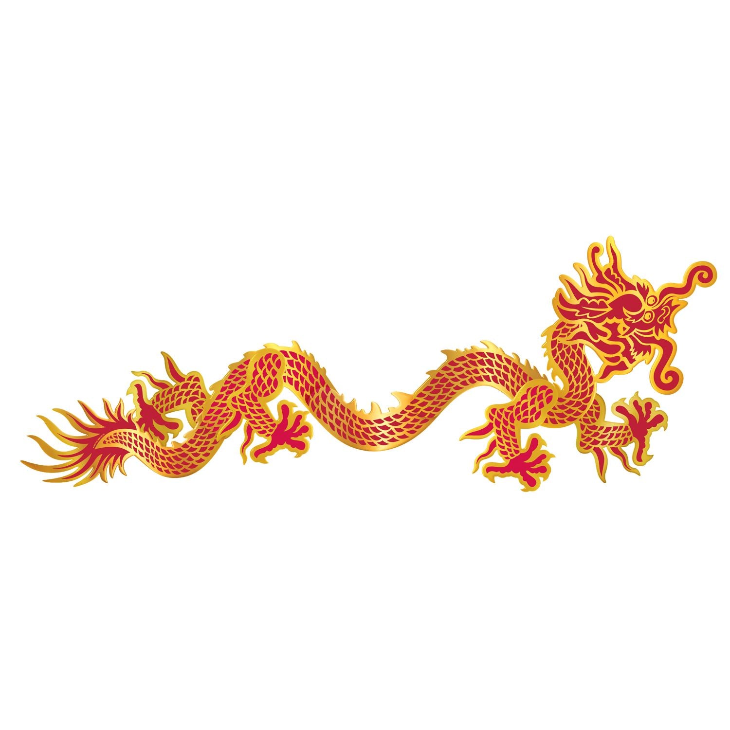 Beistle Jointed Foil Dragon - Chinese New Year | Party Supply | Decoration