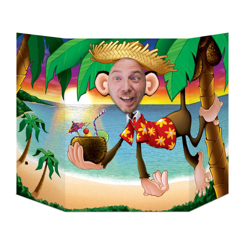 Beistle Luau Monkey Photo Prop | Party Supply | Decoration