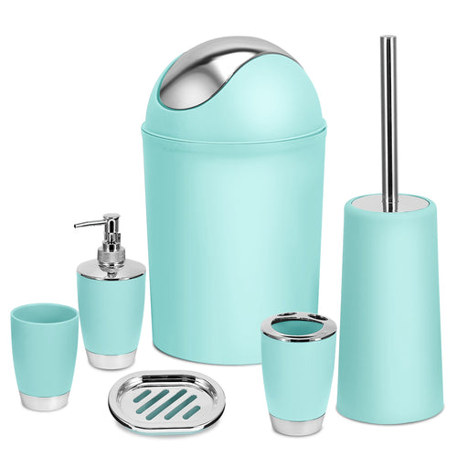 Bathroom Accessories Set 6 Pcs Bathroom Set Ensemble Complete Soap Dispenser