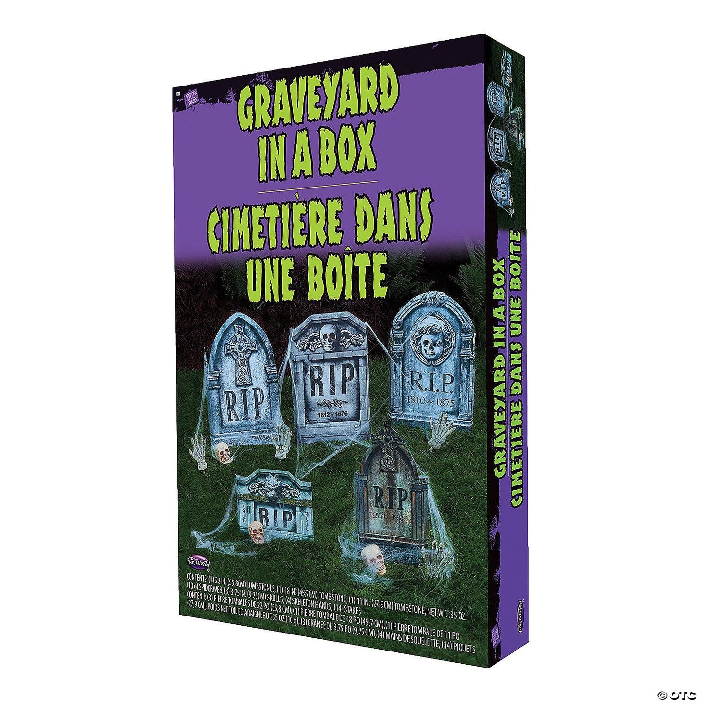 Graveyard in a Box Decoration Set - 11 Pc. | Halloween Decoration