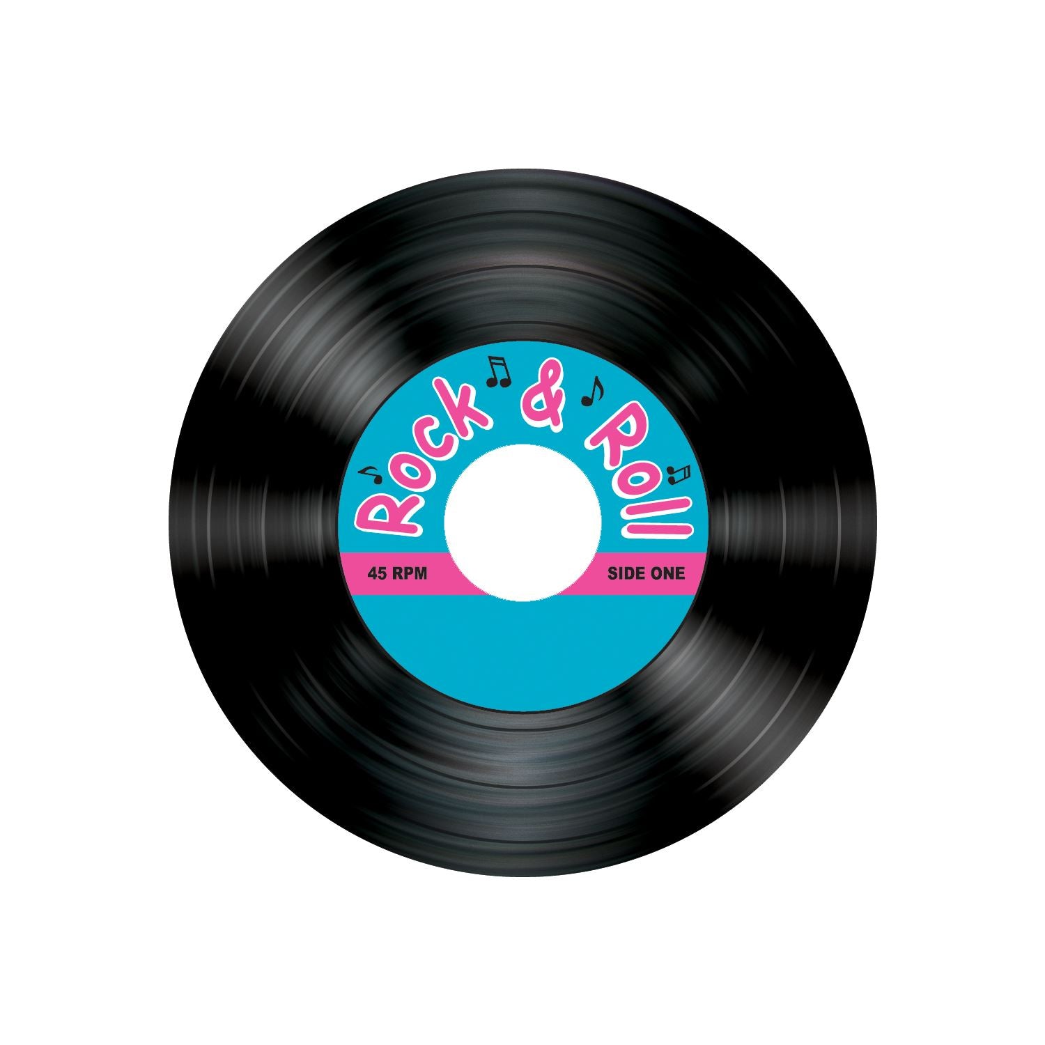 Beistle Rock and Roll Record Coasters - 50's/Rock & Roll | Party Supply