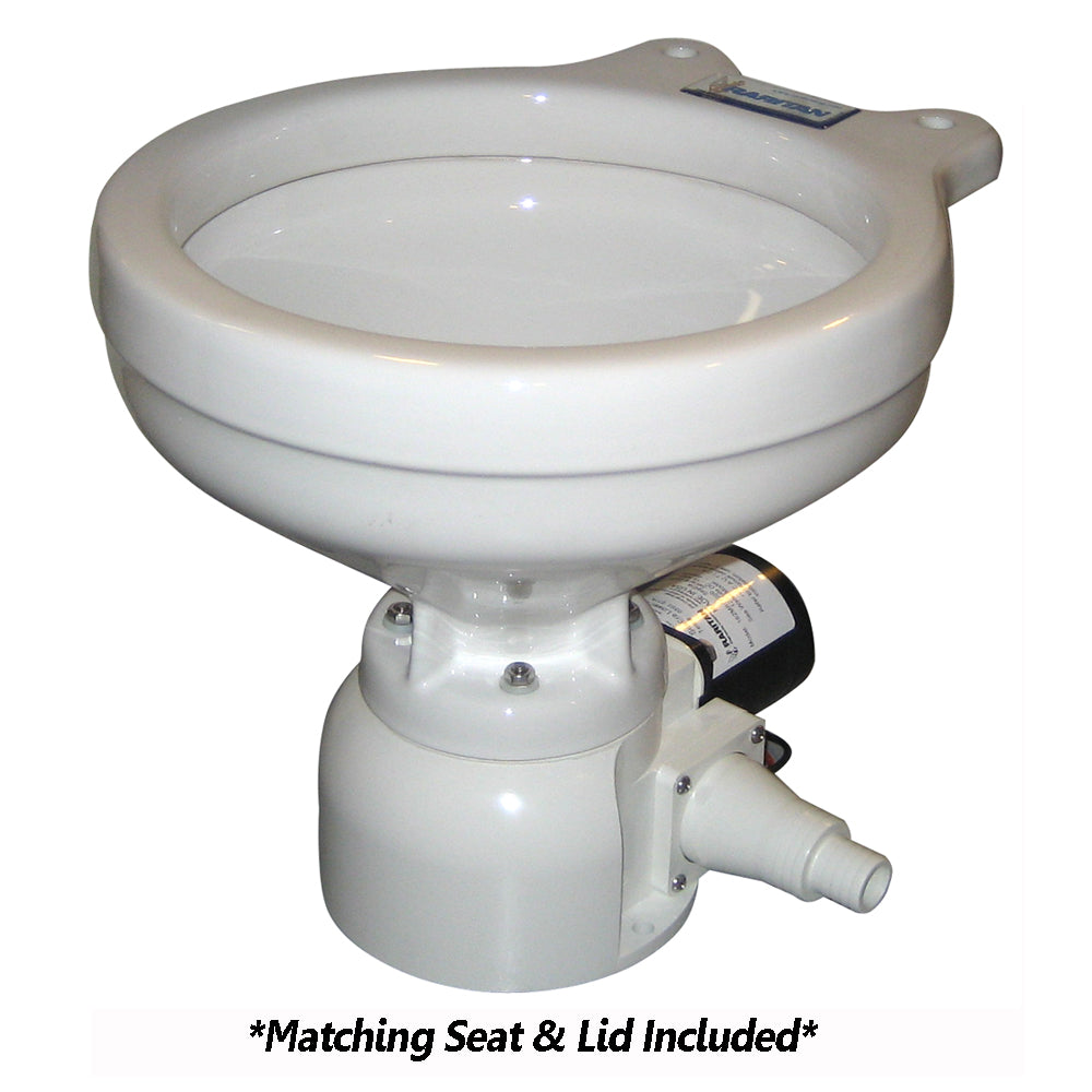 Raritan Sea Era Toilet - Marine Size - Remote Intake Pump - Straight 90 Discharge - Smart Toilet Control - 12v [162MR012]