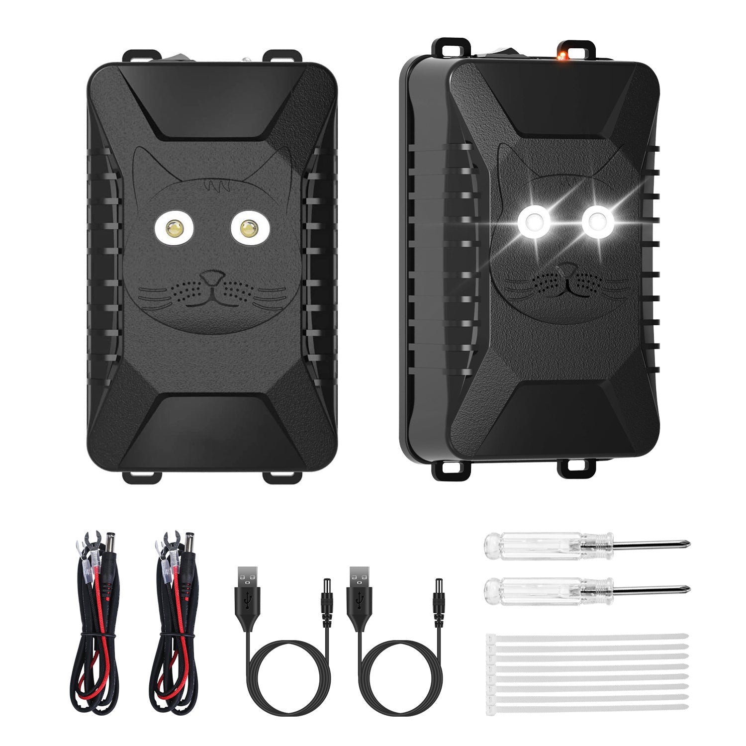 2 Packs Under Hood Ultrasonic Rodent Repellent Mouse Wildcat Control Portable