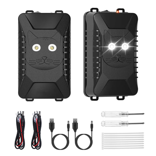 2 Packs Under Hood Ultrasonic Rodent Repellent Mouse Wildcat Control Portable