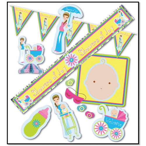 Beistle Showers Of Joy Party Kit - Baby Shower | Party Supply | Decoration