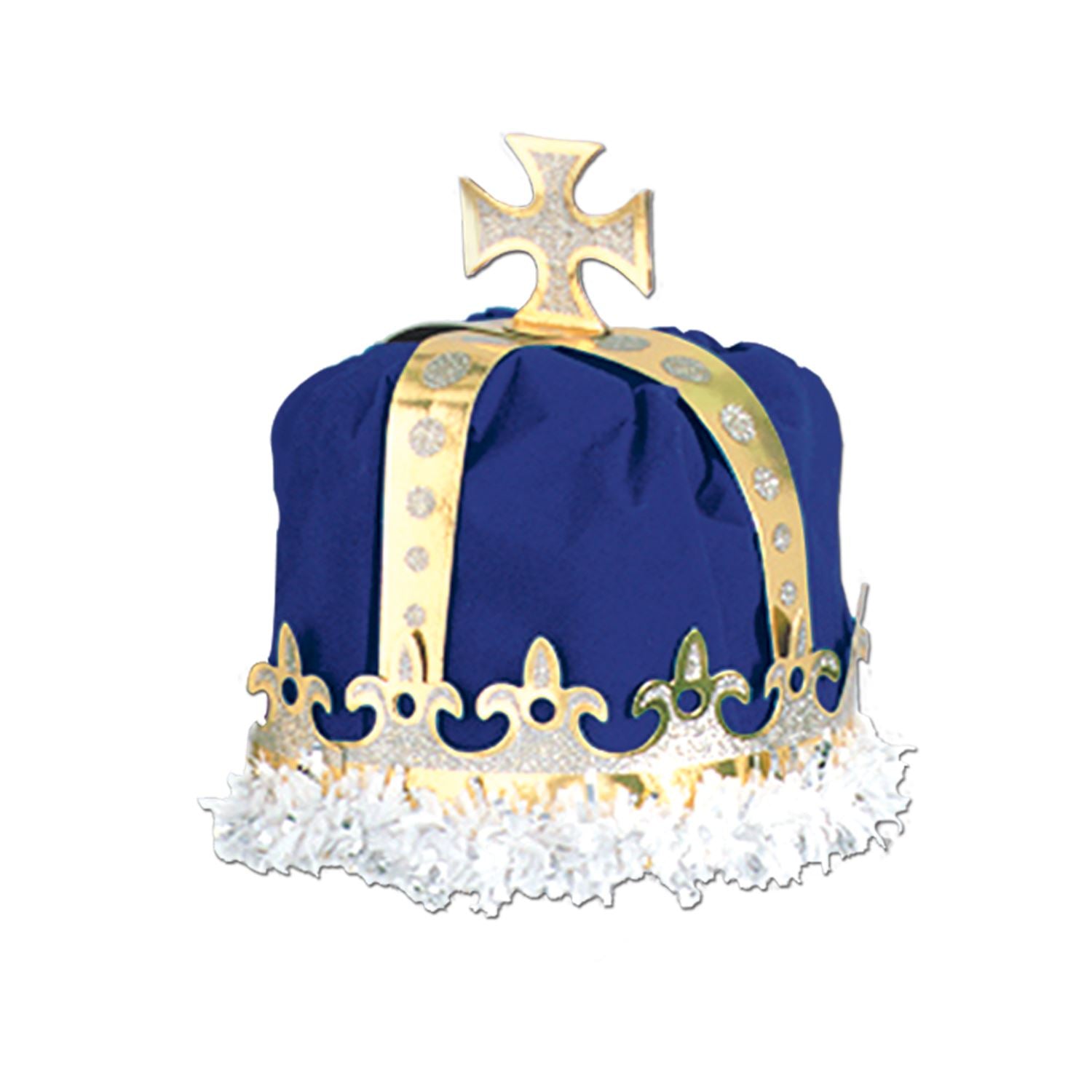 Beistle Blue Royal Kings Crown - Mardi Gras | Party Supply | Decoration