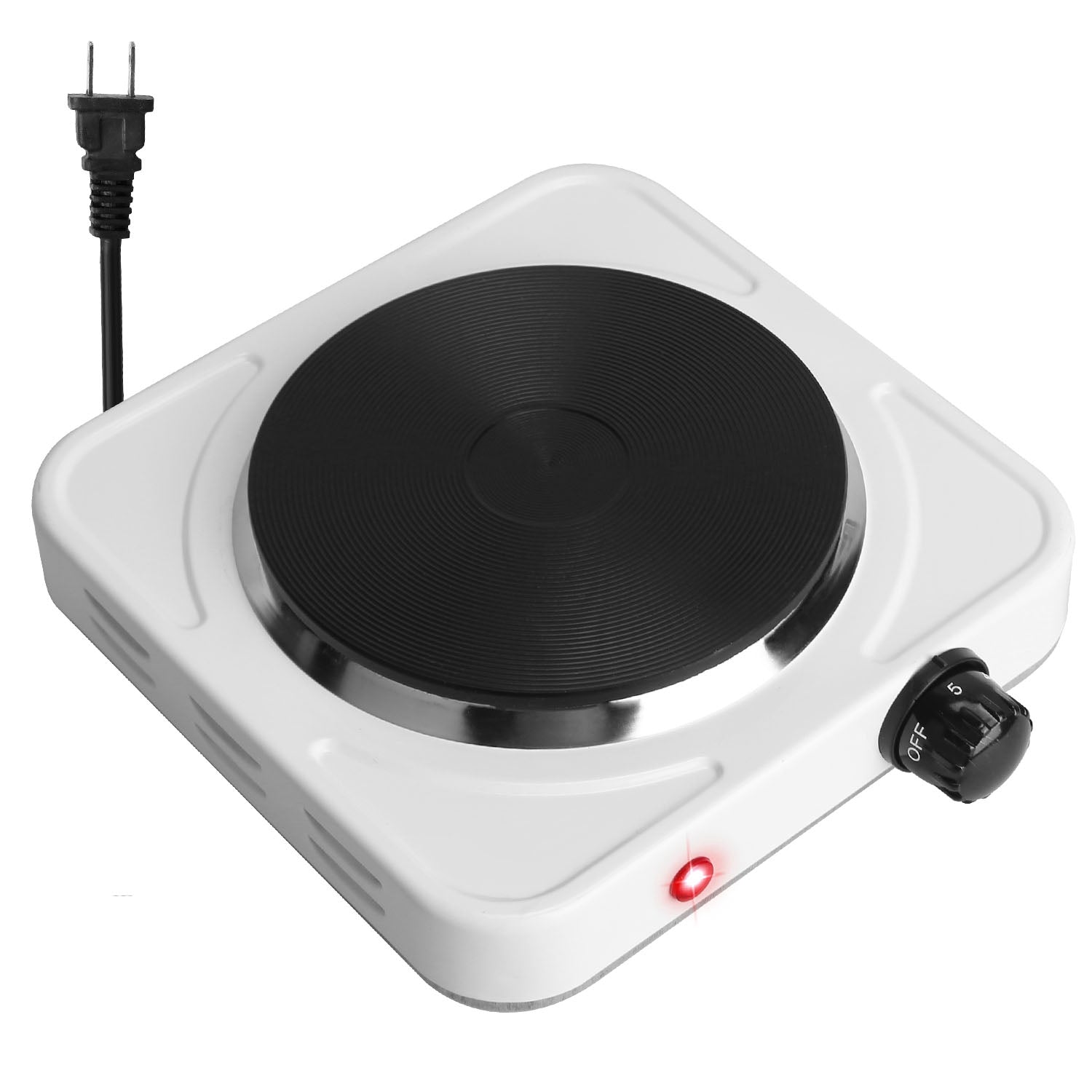 1500W Electric Single Burner Portable Heating Hot Plate Stove Countertop RV 7452