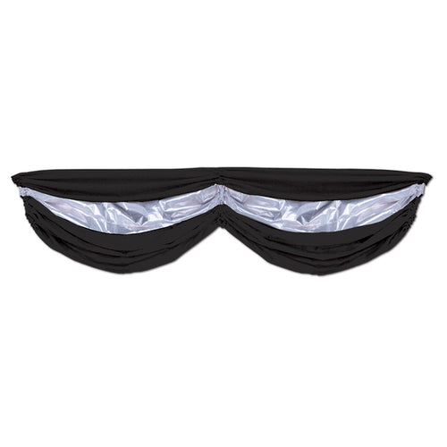 Beistle Black and Silver Fabric Bunting - Awards Night | Party Supply