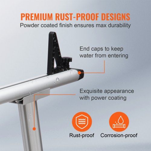 Truck Rack 800 lbs Capacity 17-29in Adjustable Height Aluminum Ladder Rack