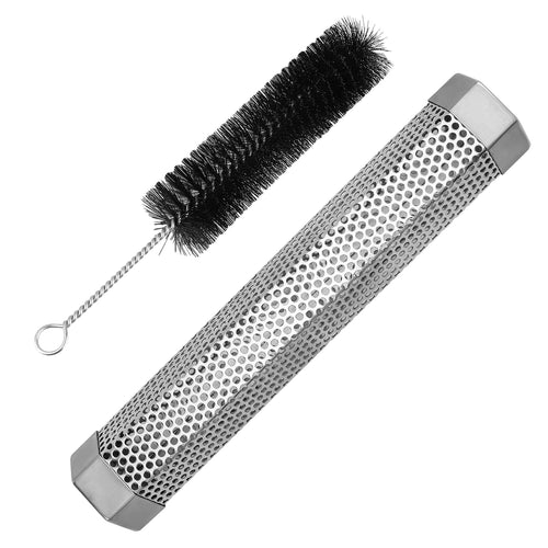 Pellet Smoker Tube 12" Stainless Steel BBQ Grill Smoker Tube Pipe For Wood
