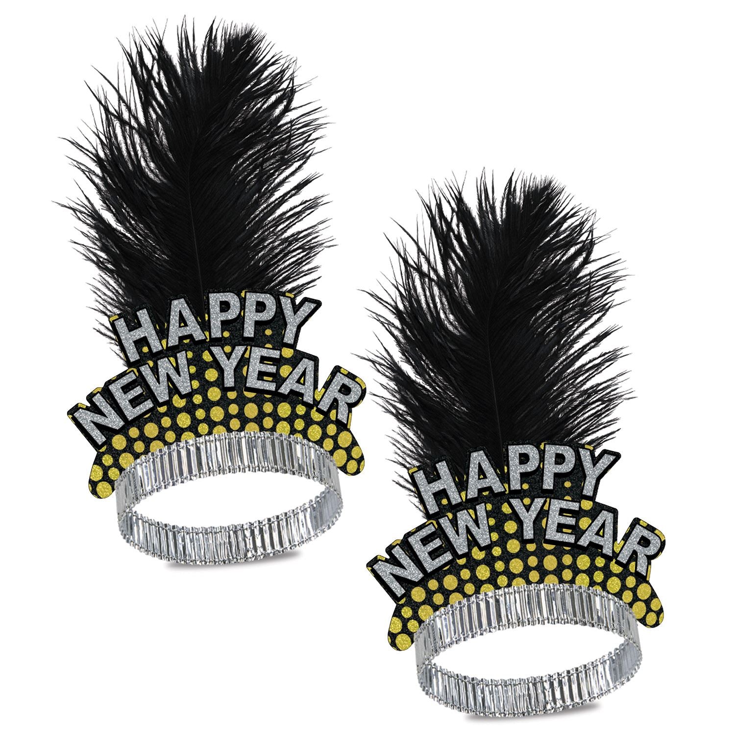 Beistle Silver & Gold Cheers To The New Year Tiara - New Years | Party Supply