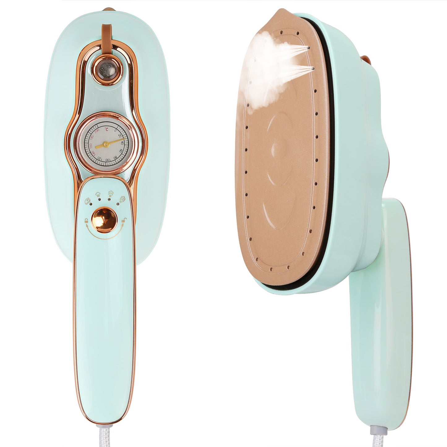 1200W Foldable Handheld Clothes Iron Steamer with Wet Dry Ironing Mode Port 9119