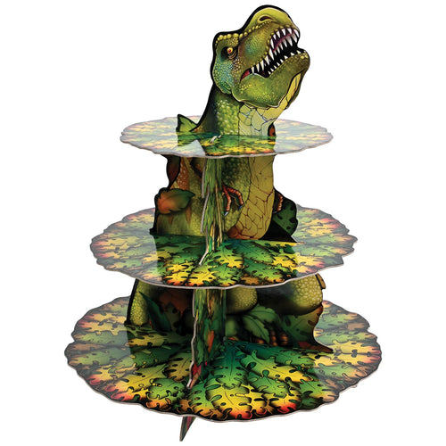 Beistle Dinosaur Cupcake Stand - Dinosaurs | Party Supply | Decoration