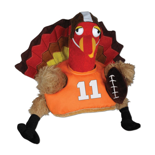 Beistle Plush Touchdown Turkey Hat - Thanksgiving/Fall | Party Supply