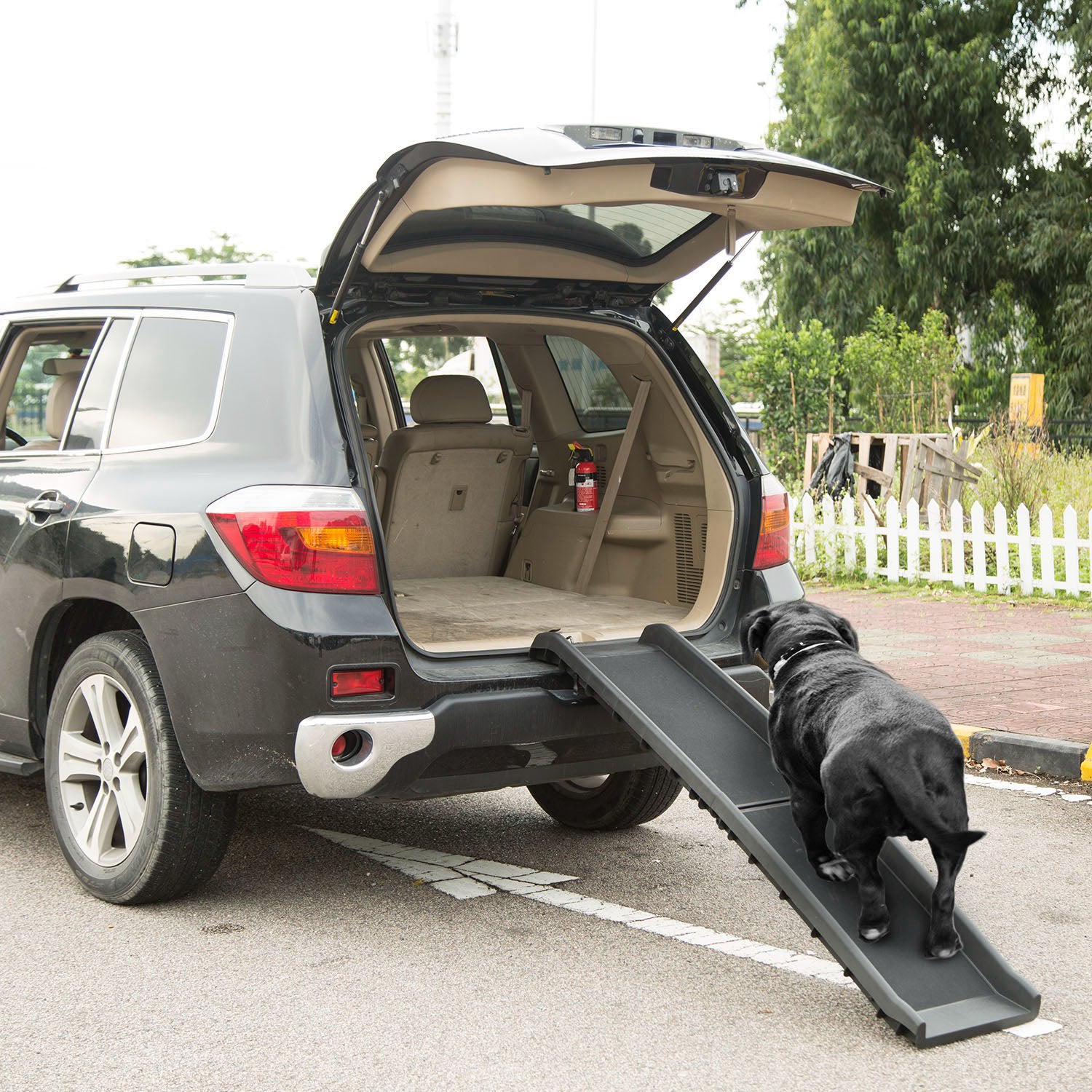 Foldable Pet Ramp Dog Car Ramp 176lbs Load Non-Skid Outdoor Travel Dog Car Ramp