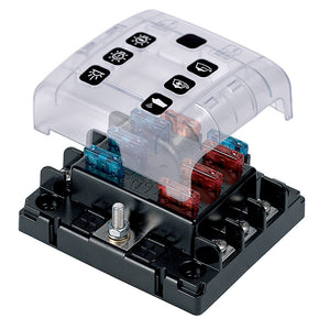 BEP ATC Six Way Fuse Holder Quick Connect w/Cover & Link [ATC-6WQC]