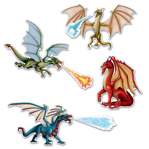 Beistle Dragon Cutouts - Fantasy | Party Supply | Decoration