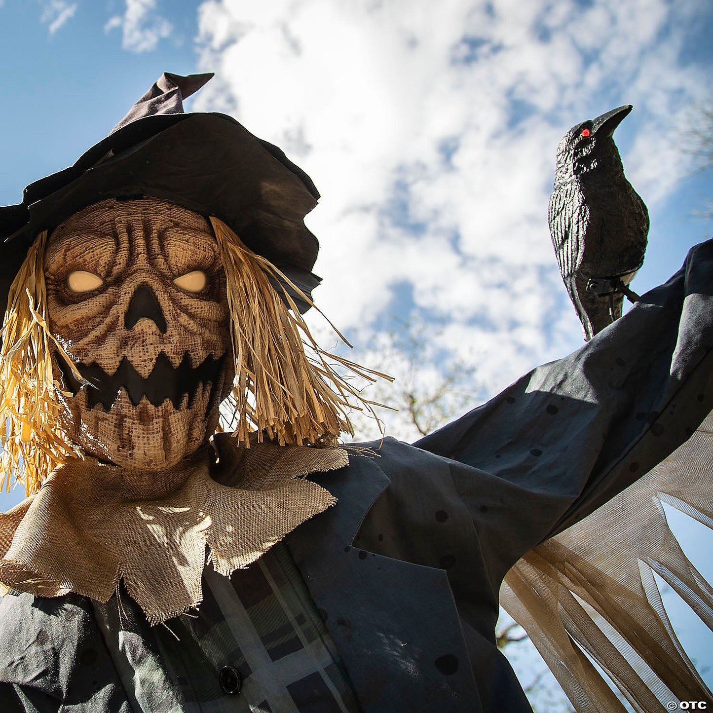 96" Staked Scarecrow Animated Halloween Prop | Halloween Decoration