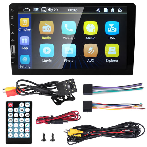9in Car MP5 Stereo Player Touch Screen 1080P Wireless Car Radio FM USB AUX Back