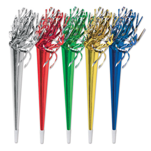 Beistle Jumbo Tasseled Trumpets (Assorted Colors) - New Years | Party Supply