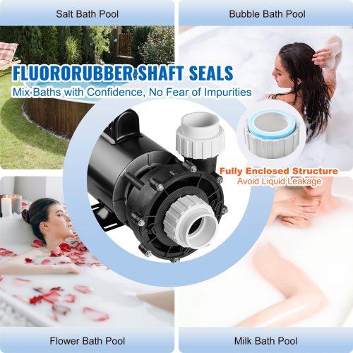 2 Speed SPA Pump 56-Frame AC220-240V Hot Tub SPA Pump 3HP/200GPM/65.61ft Hi