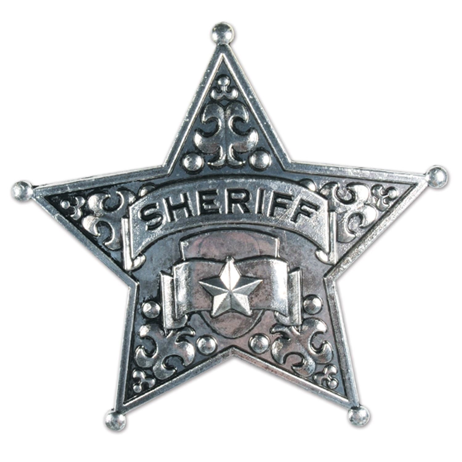 Beistle Metal Sheriff Badge - Western | Party Supply | Decoration