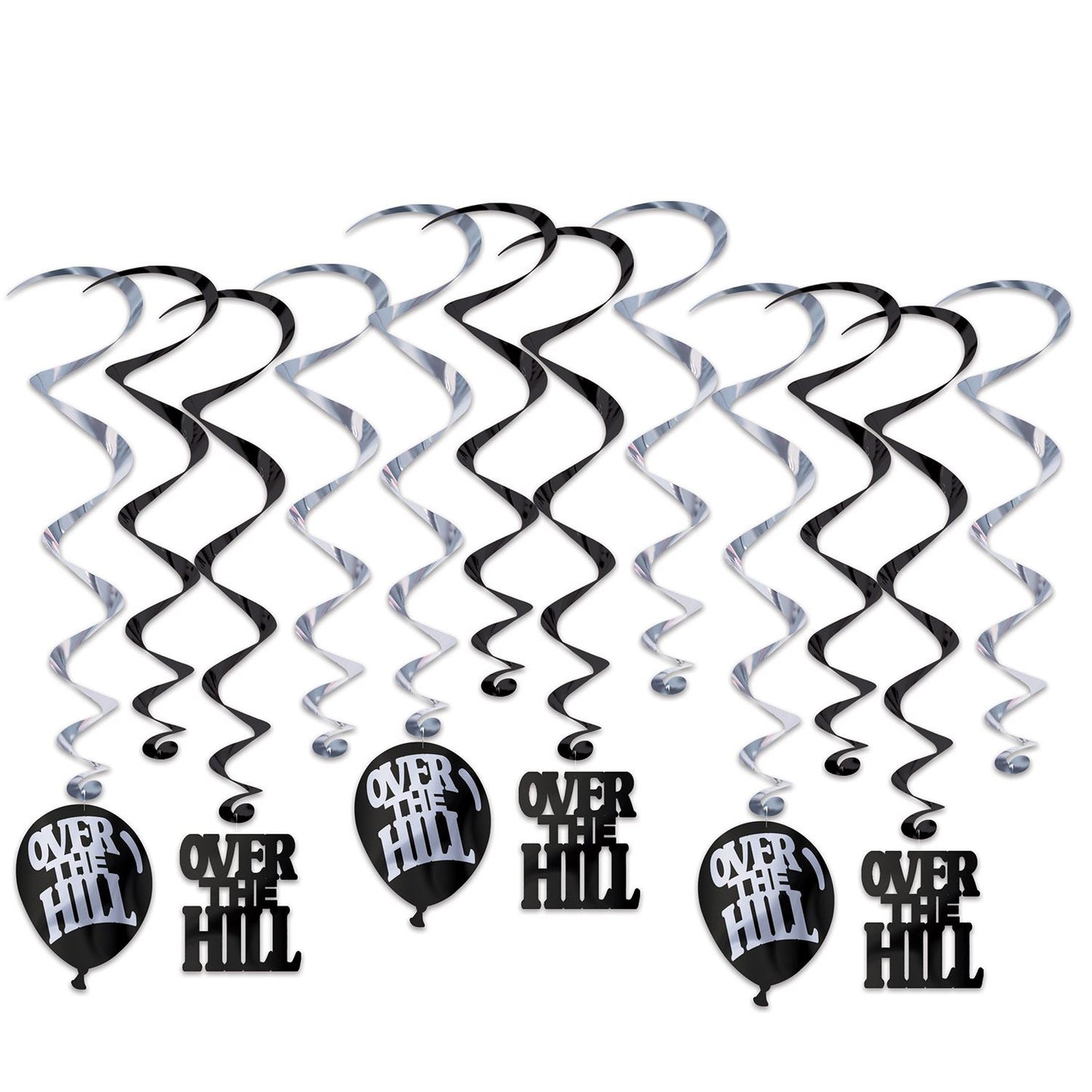 Beistle Over The Hill Whirls - 12 Pieces - Over-The-Hill | Party Supply