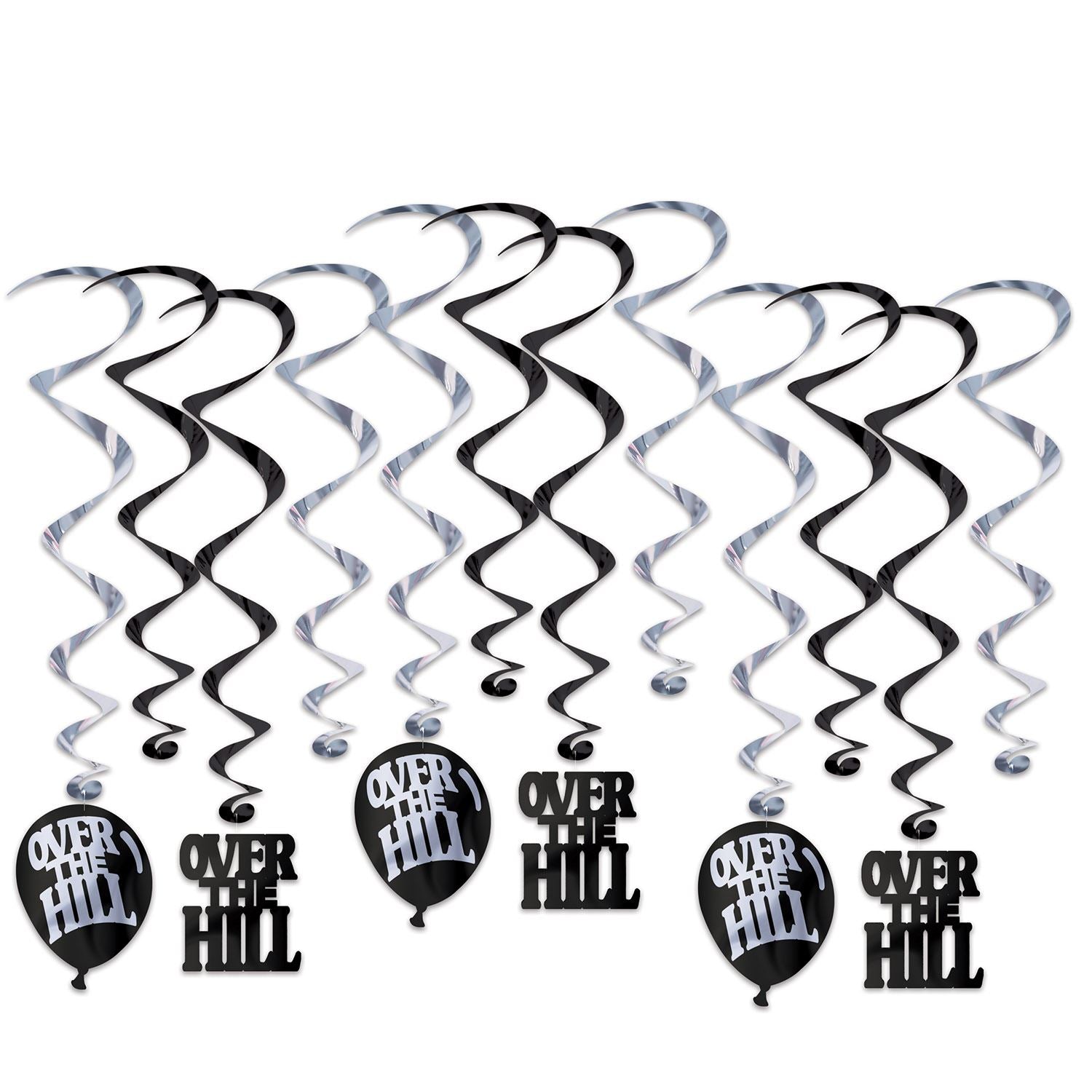 Beistle Over The Hill Whirls - 12 Pieces - Over-The-Hill | Party Supply