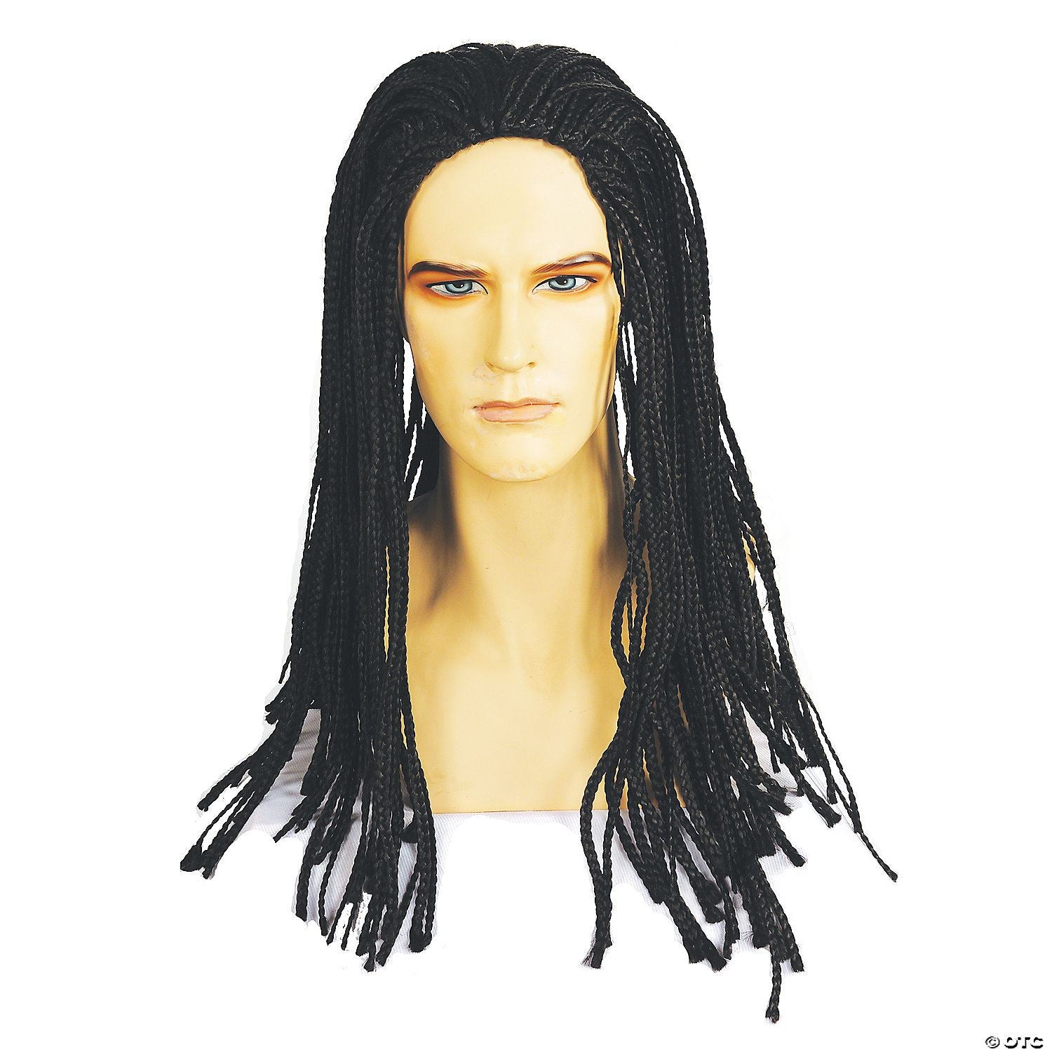 Mens Black Milly Vin Braid Wig
