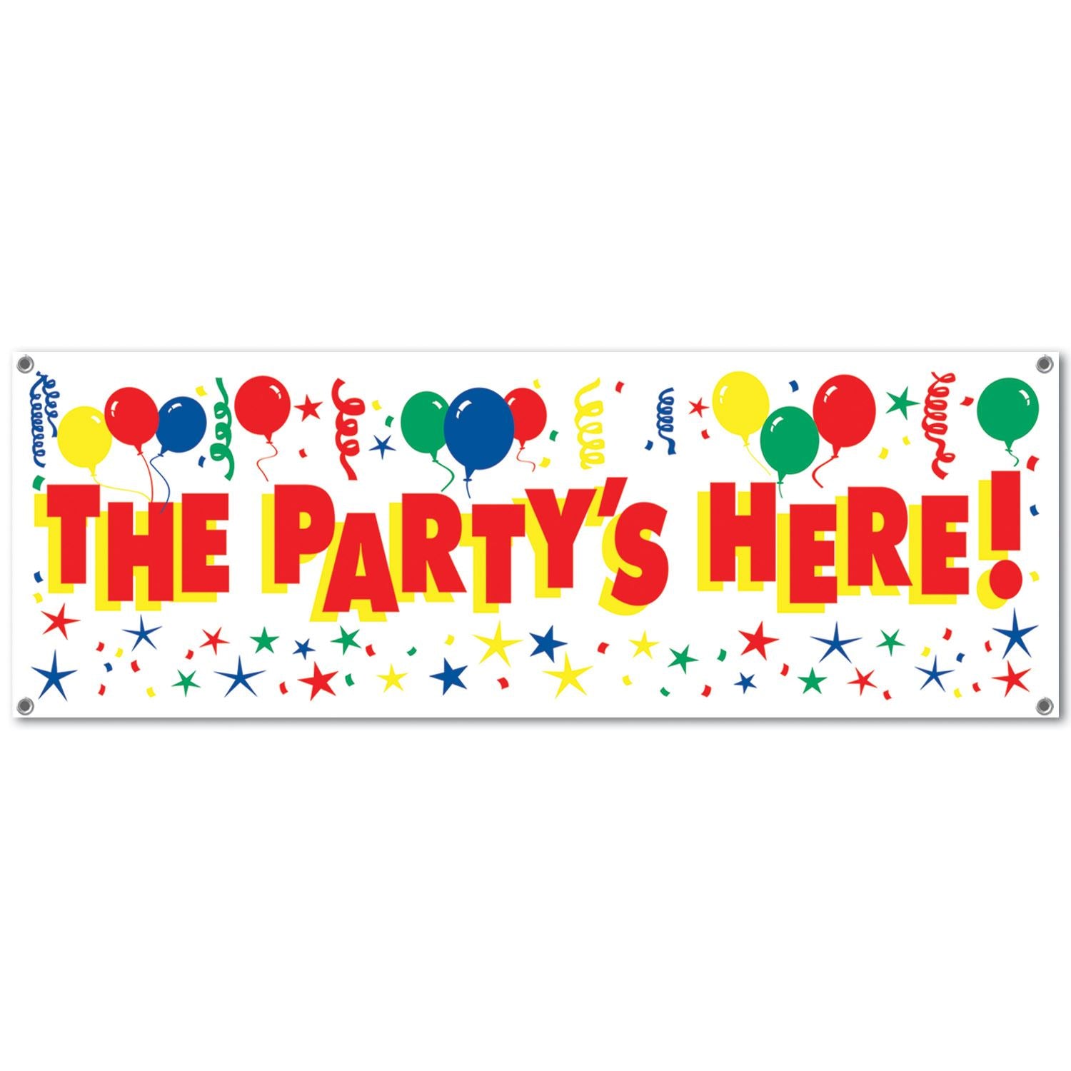 Beistle The Party's Here! Sign Banner - General Occasion | Party Supply
