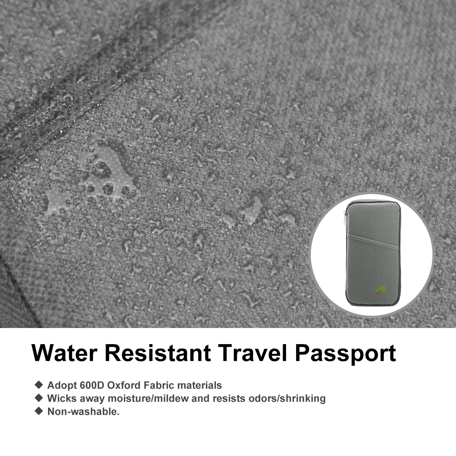 Travel Passport Wallet 12Cells Ticket ID Credit Card Holder Water Repellent