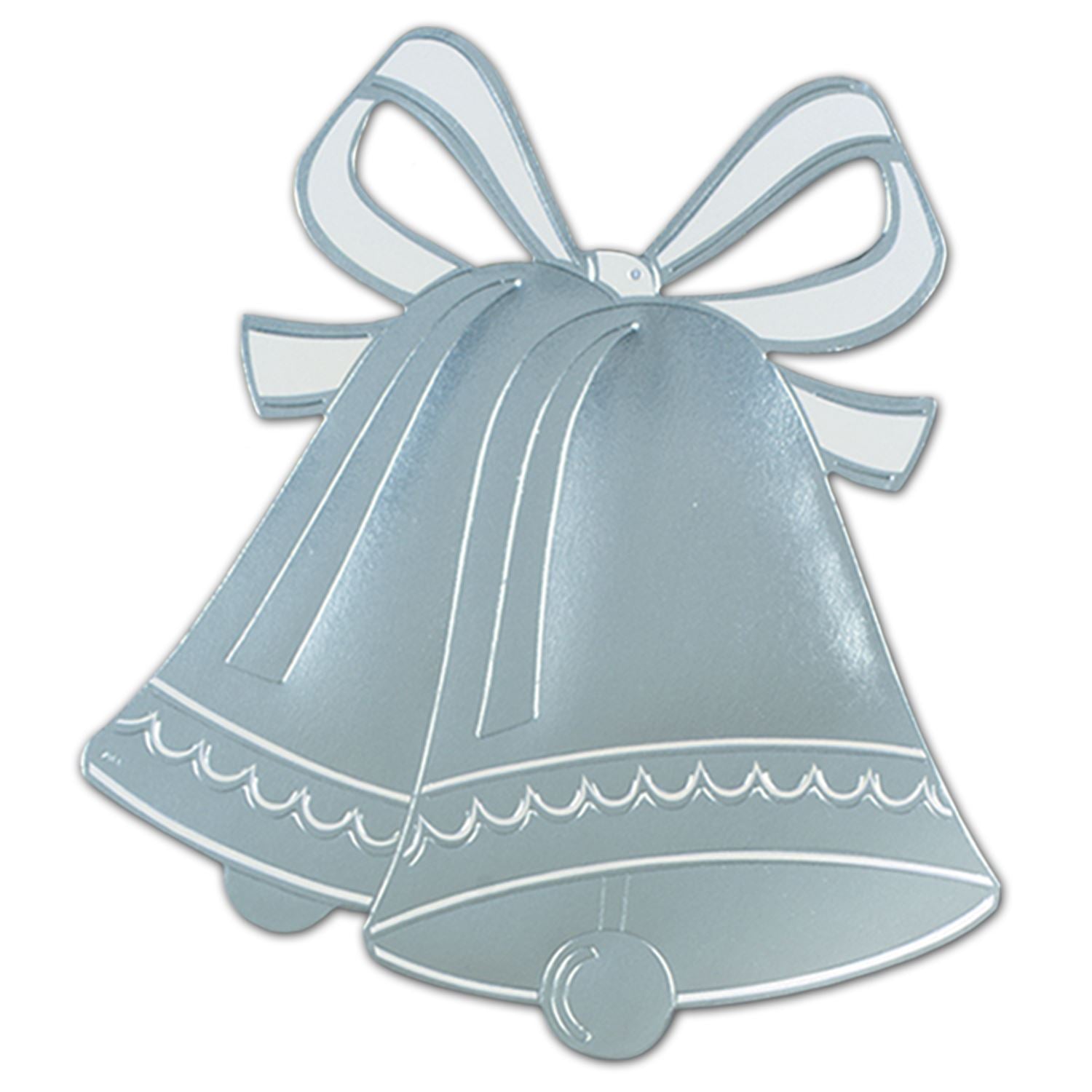Beistle Silver Foil Bell Silhouette - Anniversary | Party Supply | Decoration