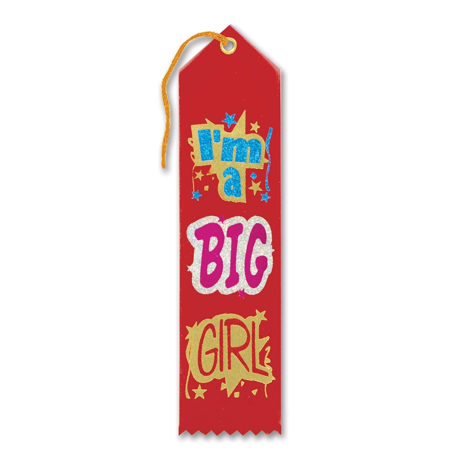 Beistle I'm A Big Girl Ribbon - Educational | Party Supply | Decoration