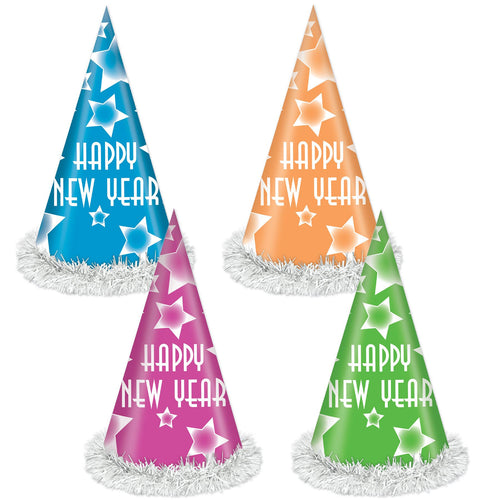 Beistle Happy New Year Party Hats - 25 per package - New Years | Party Supply