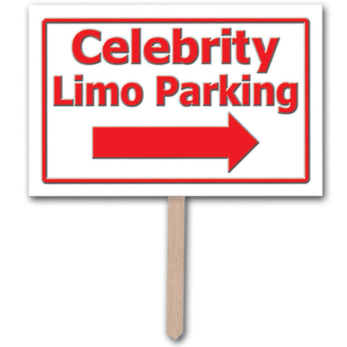 Beistle Celebrity Limo Parking Yard Sign - Awards Night | Party Supply