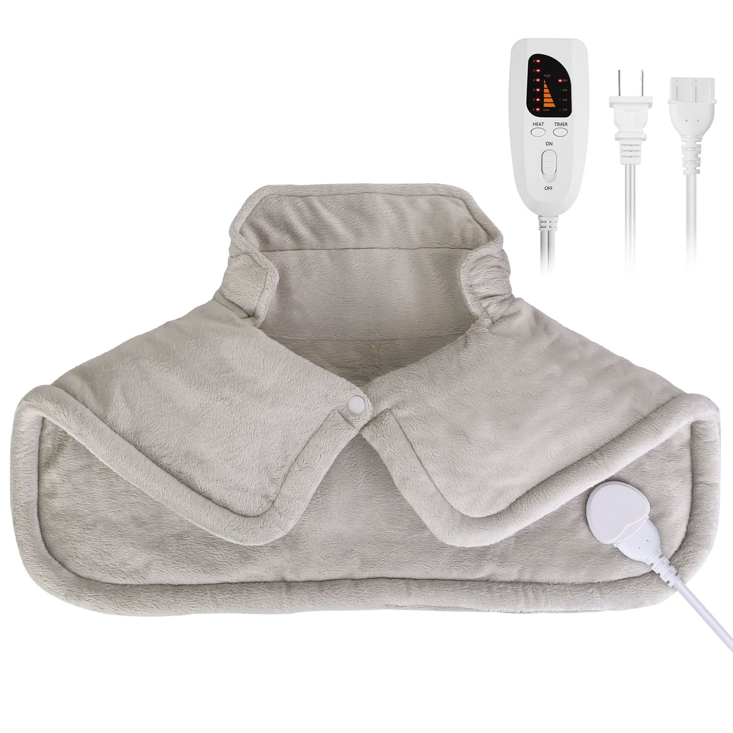22.4x16.3in Large Weighted Heating Pad for Neck and Shoulders Electric Fast